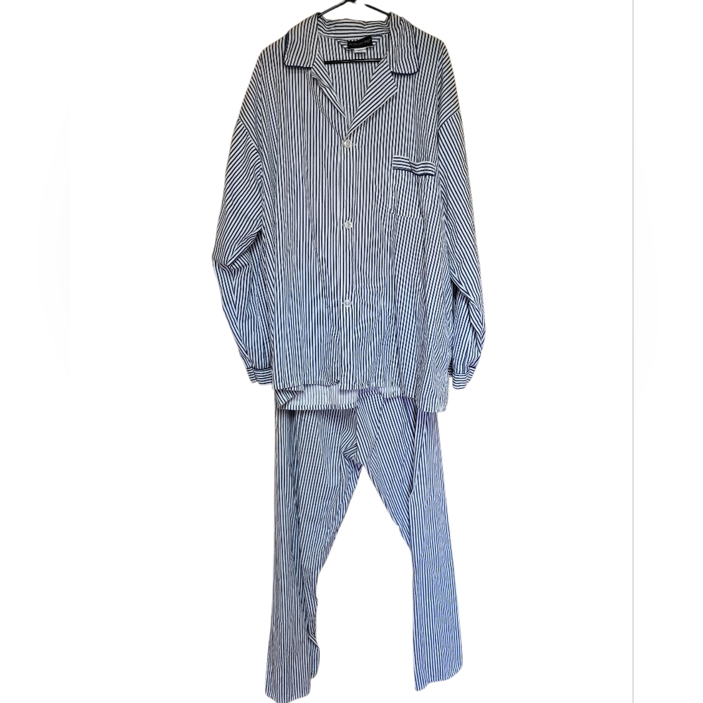 Botany 500 Mens Striped Pajama Set, Big & Tall 3XLT